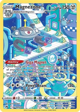 Magnezone GG18 - Holofoil SWSH Crown Zenith Galarian Gallery - Ultra Rare