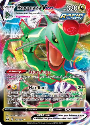 Rayquaza VMAX (101) (101) 101/159 - Holofoil SWSH Crown Zenith - Ultra Rare