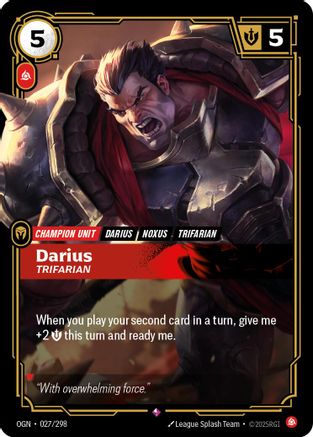 Darius - Trifarian (027/298) - Origins Foil
