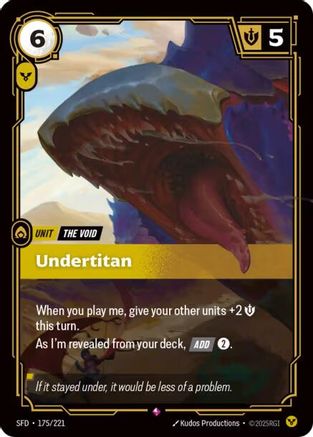 Undertitan (175/221) - Spiritforged Foil