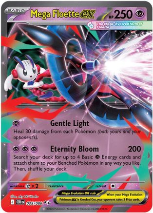 Mega Floette ex 035/086 - Holofoil ME04 Chaos Rising - Double Rare