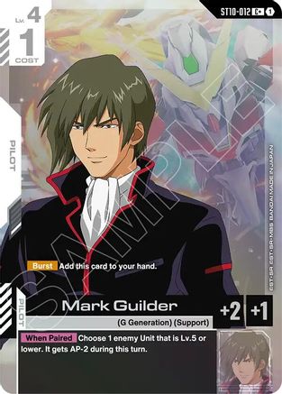 Mark Guilder (C+) (ST10-012) - Starter Deck 10 Generation Pulse Holofoil