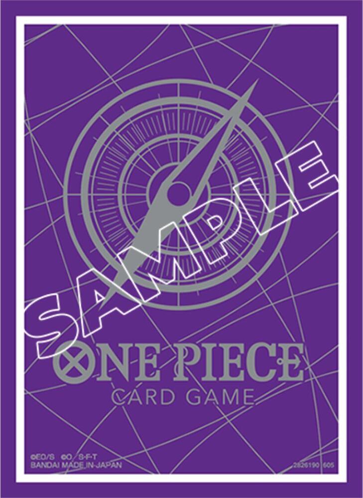 One Piece Card Game Official Limited Sleeves - Standard Purple & Silver - Bandai Card Sleeves