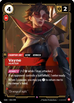Vayne - Hunter (035/298) - Origins Foil