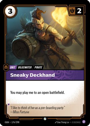 Sneaky Deckhand (176/298) - Origins