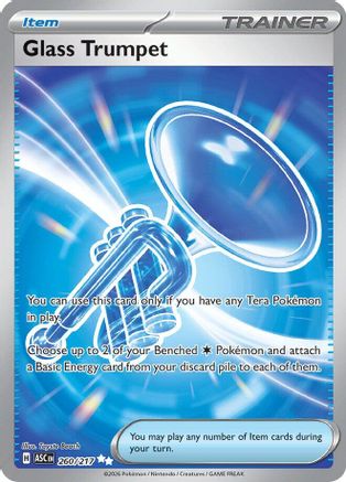 Glass Trumpet 260/217  - Holofoil ME Ascended Heroes - Ultra Rare