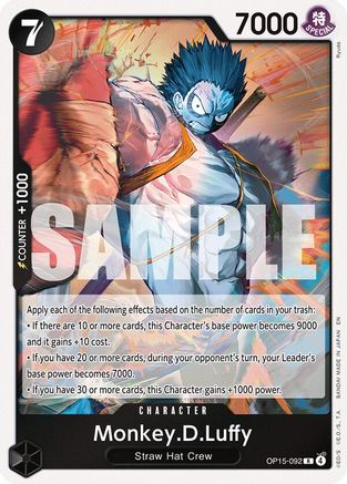 Monkey.D.Luffy (OP15-092) (OP15-092) - Adventure on Kami's Island Foil